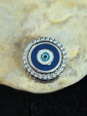 Pandora Evil Eye Double Sided Charm Pendant, S925 Silver Jewelry (Women's)